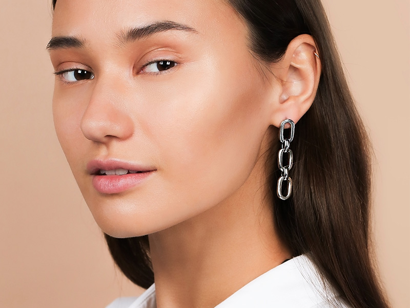 kaia silver earrings 