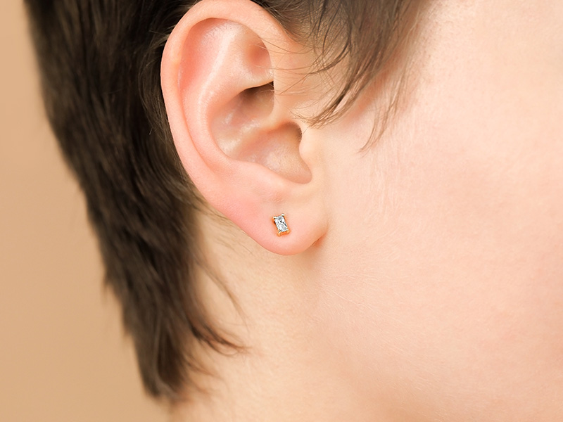 crystal stud earrings