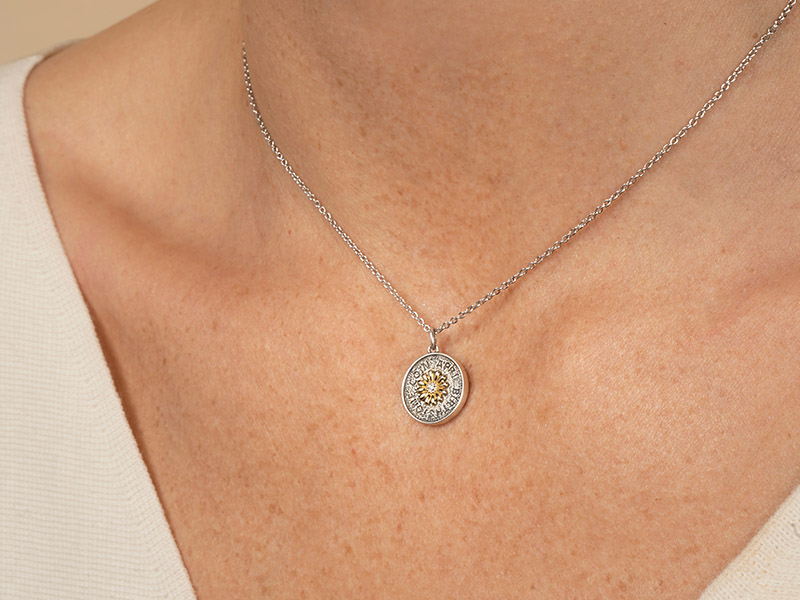 birthstone necklace april